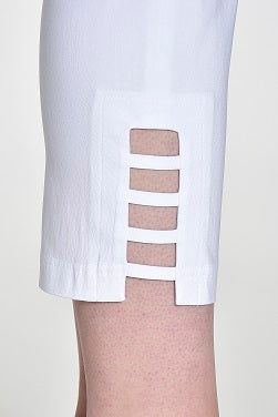 Robell – Lena 09 - Cropped Trousers With Cut Away Ladder Design at Hemline (52550-5499)