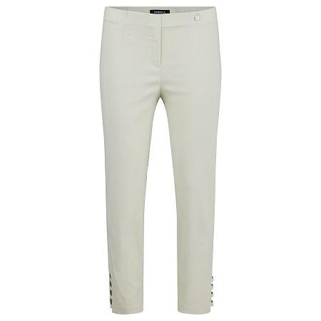 Robell – Lena 09 - Cropped Trousers With Cut Away Ladder Design at Hemline (52550-5499)