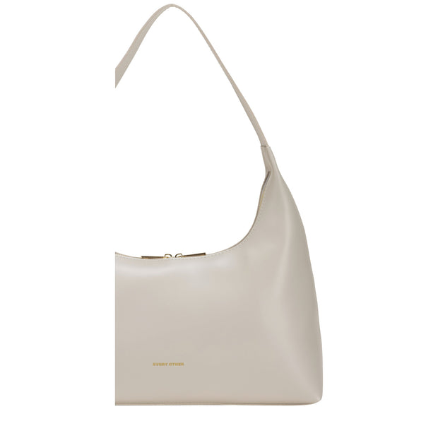 Every Other - Single Strap Curved Top Shoulder Bag in Stone (12040)
