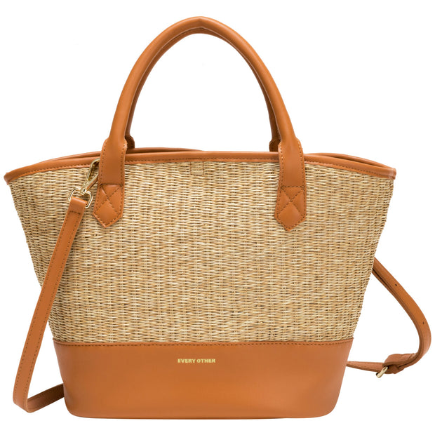 Every Other - Medium Sized Straw Grab Bag with Pouch (12047) (3 colours)