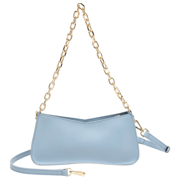 Every Other - Small baguette style shoulder bag with gold chain strap (12065)