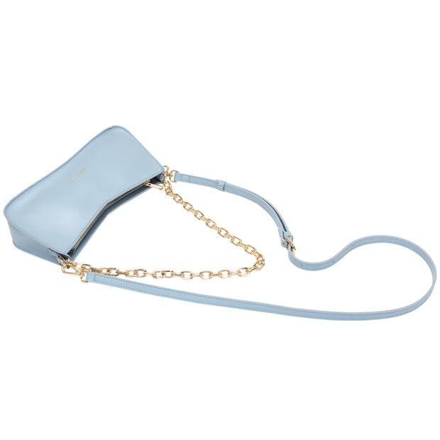 Every Other - Small baguette style shoulder bag with gold chain strap (12065)