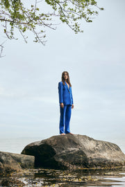 GOMAYE - Smart Suit Jacket in Royal Blue