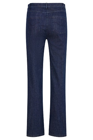 Robell – Romy - Full Length Dark Denim Modern Relaxed Fit Jeans (53582-5459)