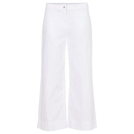 Robell – Debby 09 - White Wide Leg Cotton Trouser (53608-54046)