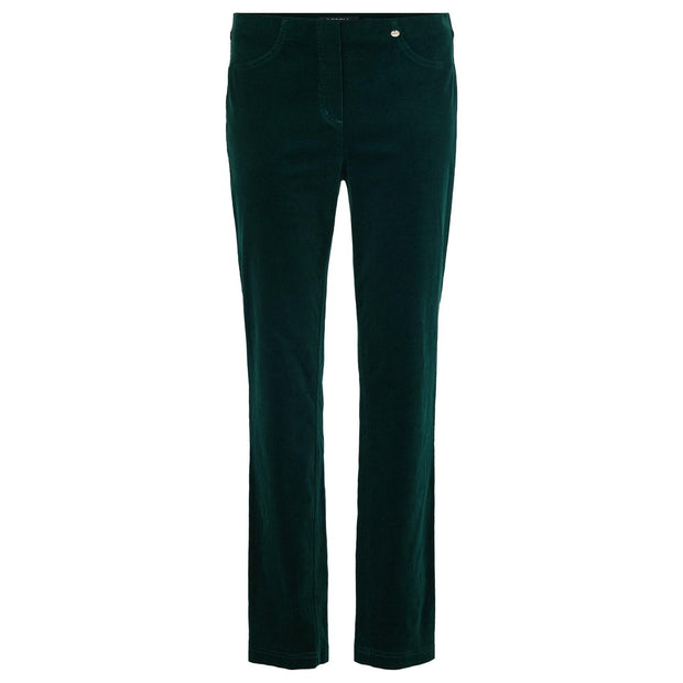 Robell – Bella Fine Needlecord Trousers 73cm in Dark Green (52457-54363)