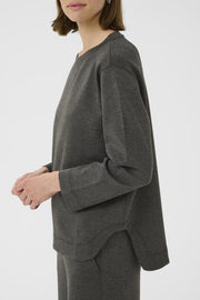 InWear - GincentIW - Long Sleeve Sweatshirt in Dark Grey Melange (30109922)