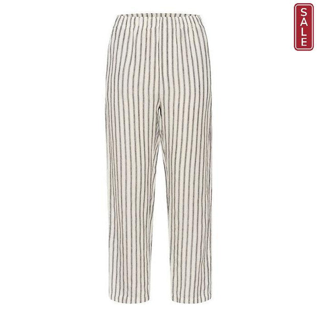 Part Two - EmiolaPW Wide Leg Black Stripe Linen Trousers