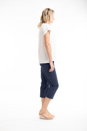 Orientique - Elasticated Waist Capri Trousers (5605) (3 colours)