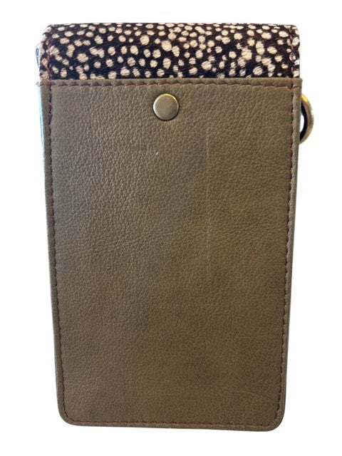 Soruka - GIA - Phone Bag In Shades of Green Leather with Print Flap (83019) (3 colours)