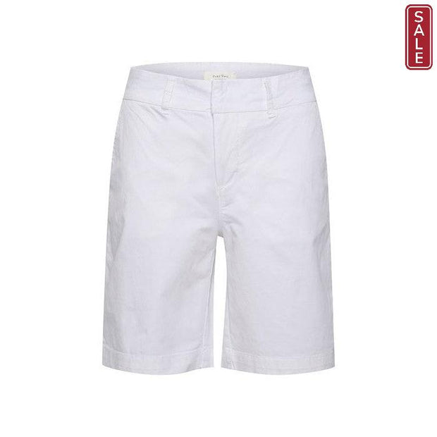 Part Two - SoffasPW Smart Cotton Shorts in White