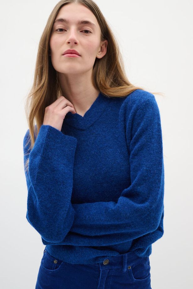 InWear - GuniIW - High V Neck Long Sleeve Jumper (30111022) 2 colours