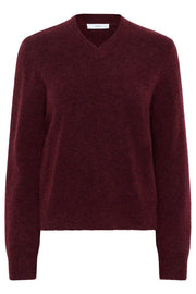 InWear - GuniIW - High V Neck Long Sleeve Jumper (30111022) 2 colours