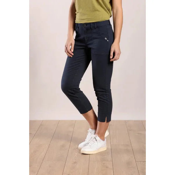 Mat De Misaine - Pimorico - 3/4 Length Cotton Trouser in Indigo