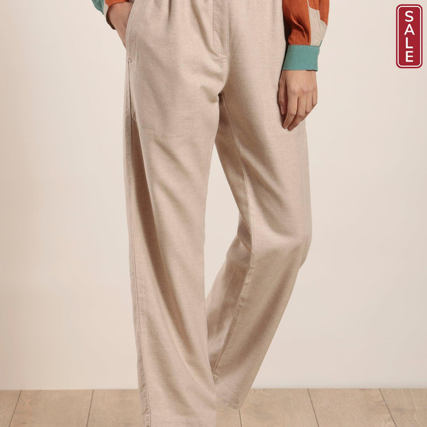 Mat De Misaine -  Polder Straight Leg Trouser with Elasticated Waistband