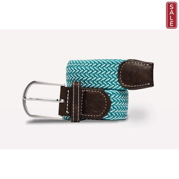 Swole Panda - Ladies Aqua Fine Weave Woven Recycled Belt