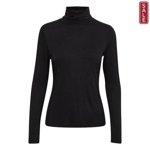 Part Two - EfinasPW Polo Neck Jumper in Black