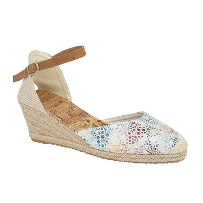 CIPRIATA - 'DANA" - Multicoloured Espadrille Wedge Sandal