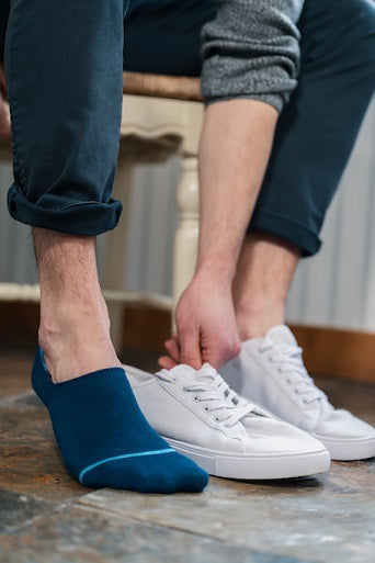 Swole Panda - Unisex Bamboo No Show Socks - Neon Yellow