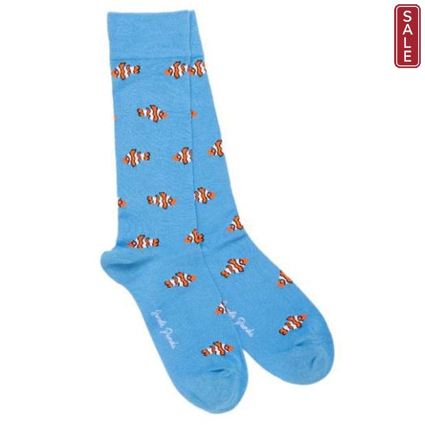 Swole Panda - Ladies Bamboo Socks - Clown Fish Design