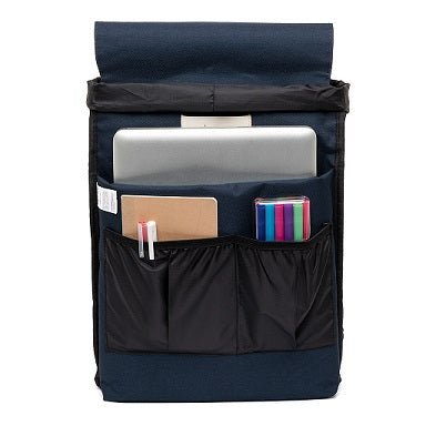 Lefrik - Scout - Metal Clasp Backpack in Navy