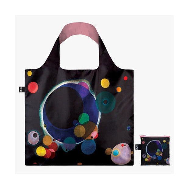 LOQI - Several Circles Print Recycled Bag