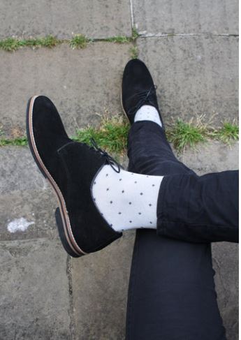 Swole Panda - Unisex Bamboo Socks - Spotted Light Grey Design