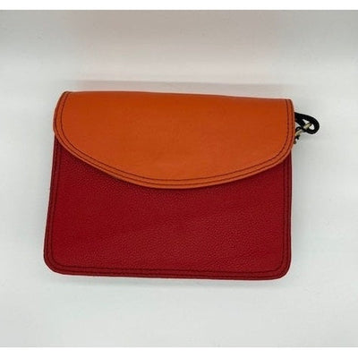 Soruka - Beth - Bright Red and Orange Leather Shoulder/Cross body Bag