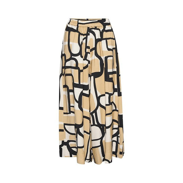 InWear - HecanteIW Wide Leg Crop Trouser in Sculpture Collage