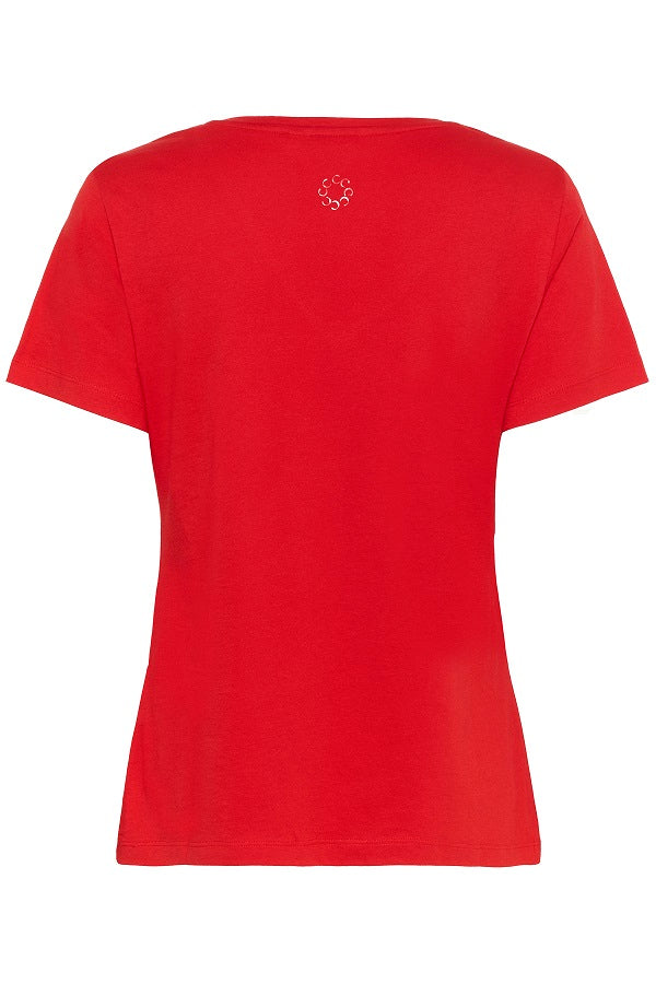 CREAM - Naia Short Sleeve V Neck Tee Shirt (3 colours) (10604508)