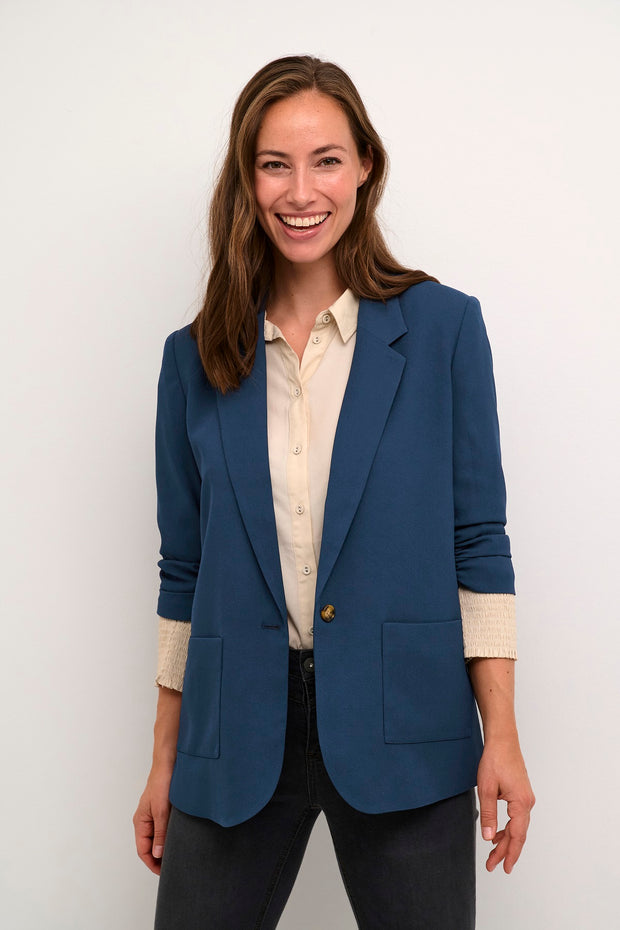 CREAM - CRCocamia 3/4 Sleeve Blazer in Dress Blues