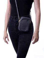 Kris-Ana Triple Zipper Small Crossbody Bag (Various colours) -1104