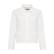 Olsen - Cotton & Linen box shape jacket in Off White (11201648)
