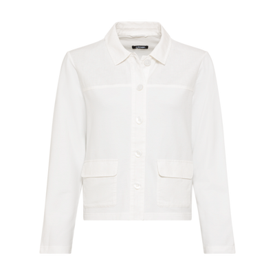 Olsen - Cotton & Linen box shape jacket in Off White (11201648)