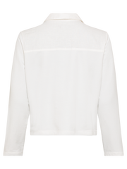 Olsen - Cotton & Linen box shape jacket in Off White (11201648)