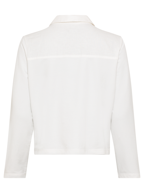 Olsen - Cotton & Linen box shape jacket in Off White (11201648