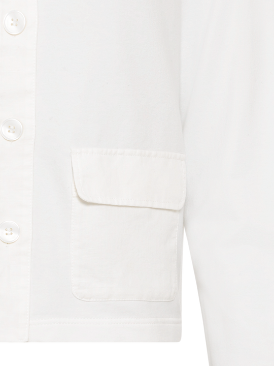 Olsen - Cotton & Linen box shape jacket in Off White (11201648