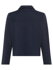 Olsen - Cotton & Linen box shape jacket in Navy (11201648)