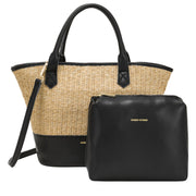 Every Other - Medium Sized Straw Grab Bag with Pouch (12047) (3 colours)