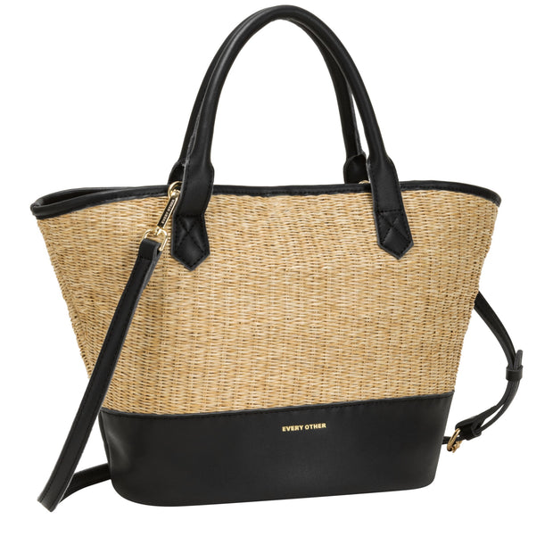 Every Other - Medium Sized Straw Grab Bag with Pouch (12047) (3 colours)
