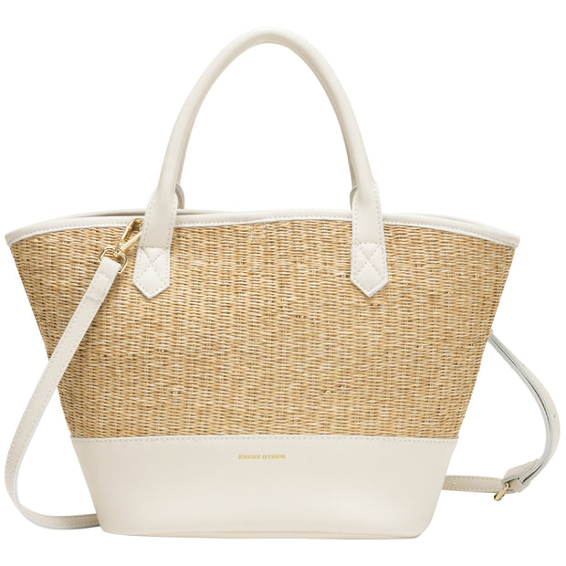 Every Other - Medium Sized Straw Grab Bag with Pouch (12047) (3 colours)