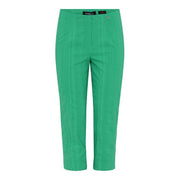 Robell – Marie 07 - Light Weight Cropped Trouser in Striped Seersucker (51576-54554)