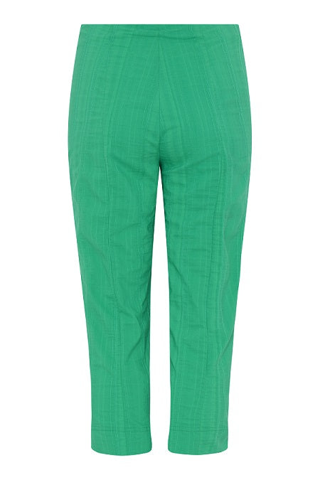 Robell – Marie 07 - Light Weight Cropped Trouser in Striped Seersucker (51576-54554)