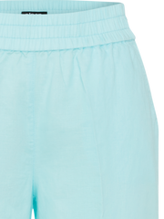 Olsen - Cotton & Linen Cropped Wide Leg Aqua Mint Trouser (14002175)