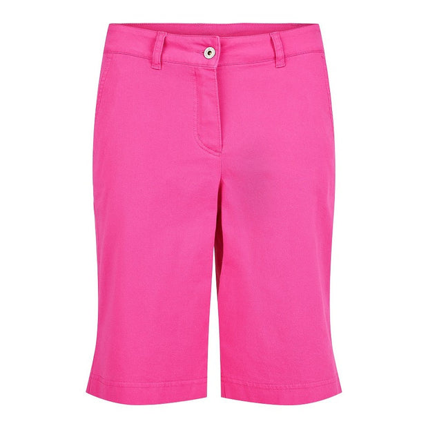 Robell – Megan 04 - Cotton Bermuda Shorts in Cerise