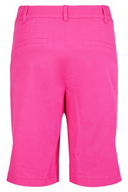 Robell – Megan 04 - Cotton Bermuda Shorts in Cerise