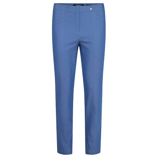 Robell – Bella 09 - Lightweight Cropped Trouser (7/8 Length) in Denim Blue