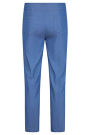 Robell – Bella 09 - Lightweight Cropped Trouser (7/8 Length) in Denim Blue