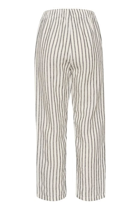 Part Two - EmiolaPW Wide Leg Black Stripe Linen Trousers