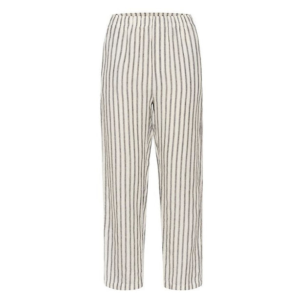 Part Two - EmiolaPW Wide Leg Black Stripe Linen Trousers